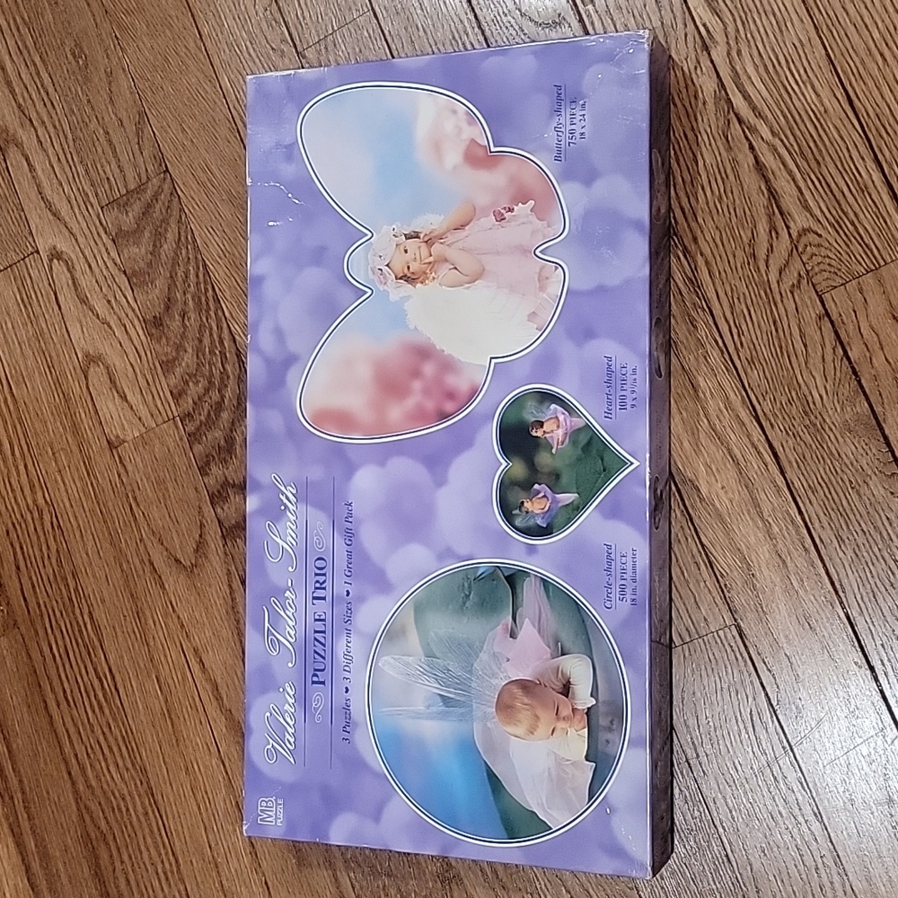 NEW Valerie Tabor-Smith Trio Jigsaw Puzzle 750/500/100 Milton Bradley